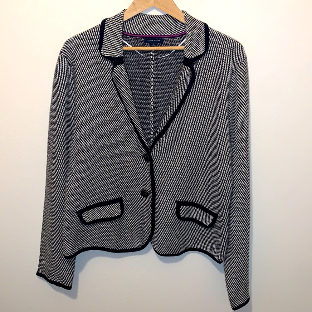 Tommy Hilfiger Jaquard Sweater Cardigan Blazer